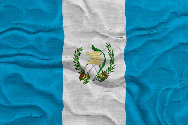 National flag of Guatemala Background with flag of Guatemala