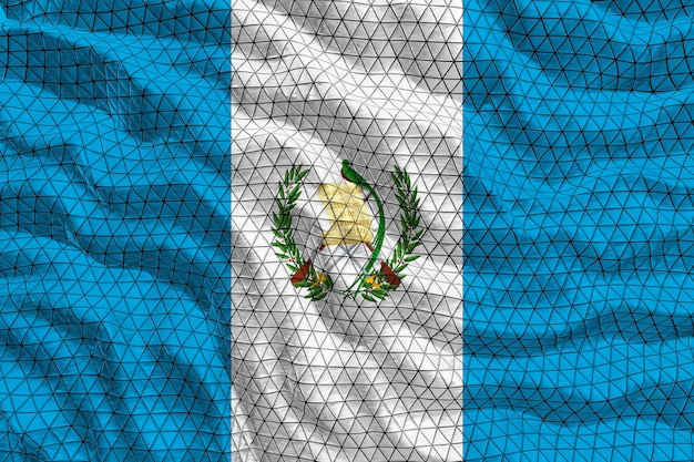 National flag of Guatemala Background with flag of Guatemala