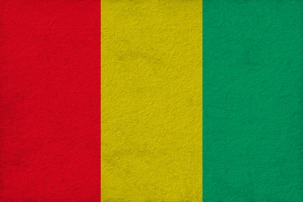 national flag of guinea background for editors and designers national holiday
