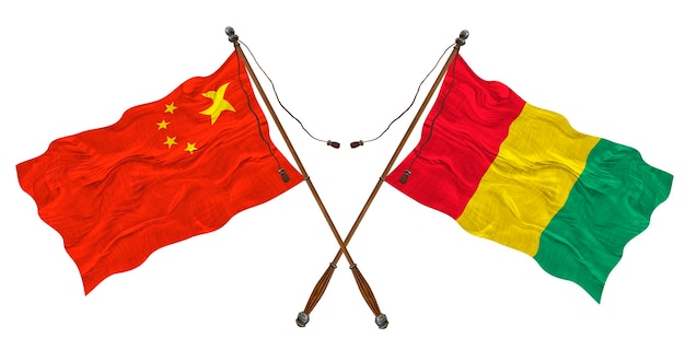 ギニアと中国の国旗 デザイナーの背景