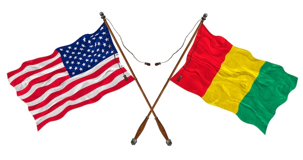 ギニアとアメリカ合衆国の国旗 デザイナーの背景