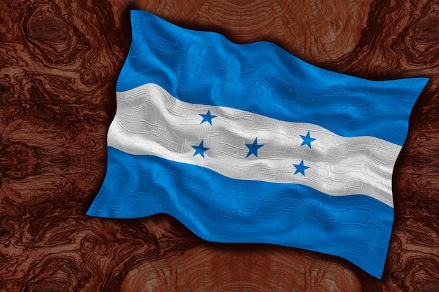 National flag of Honduras Background with flag of Honduras