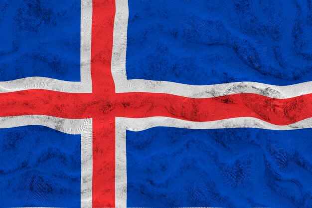 National flag of iceland background with flag of iceland