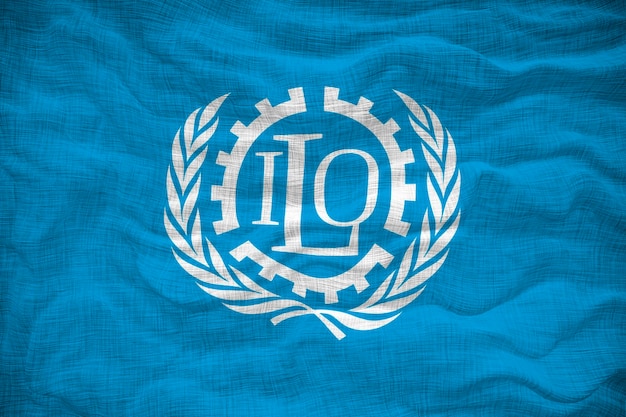 ILO の国旗 ILO の旗の背景