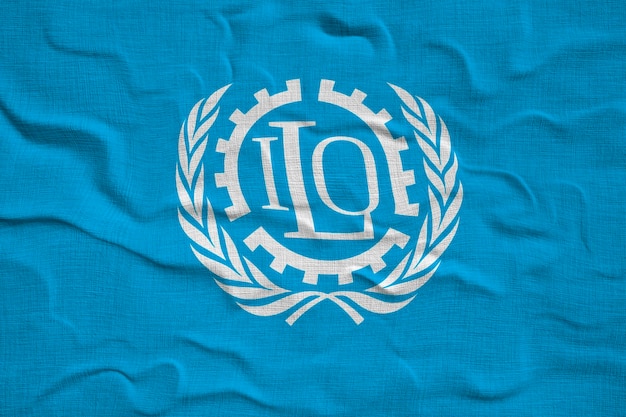 ILO の国旗 ILO の旗の背景