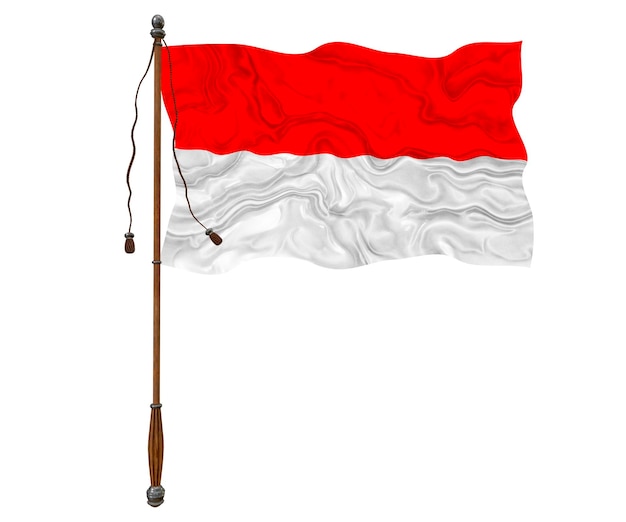 National flag of indonesia Background with flag of indonesia