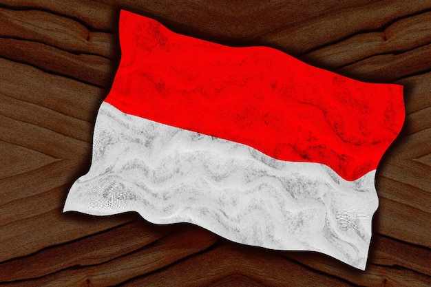 National flag of indonesia Background with flag of indonesia