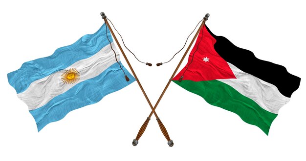 ヨルダンとアルゼンチンの国旗 デザイナーの背景