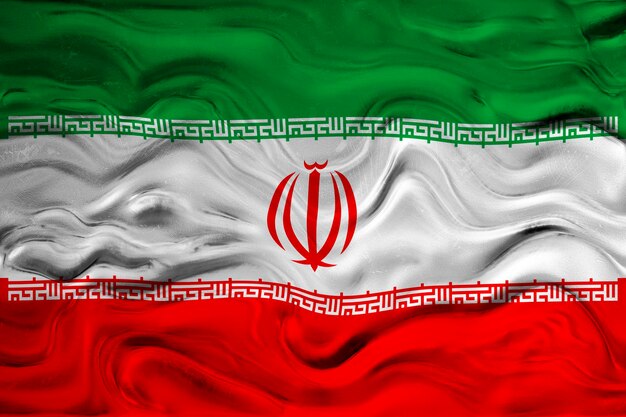 National flag of Iran Background with flag of Iran