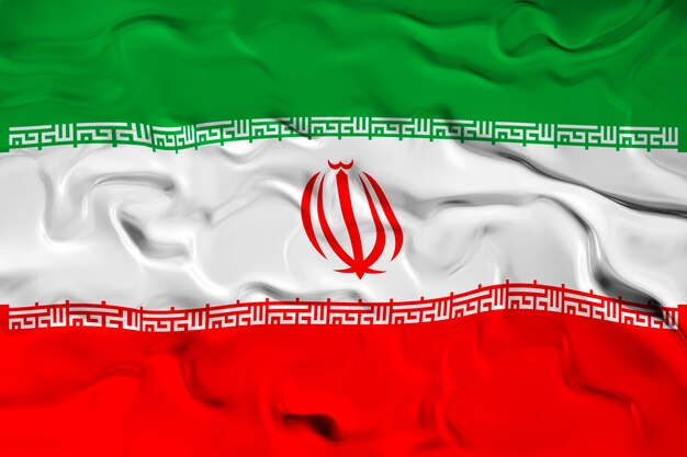 National flag of Iran Background with flag of Iran