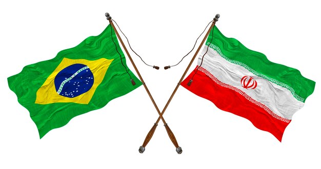 イランとブラジルの国旗 デザイナーの背景