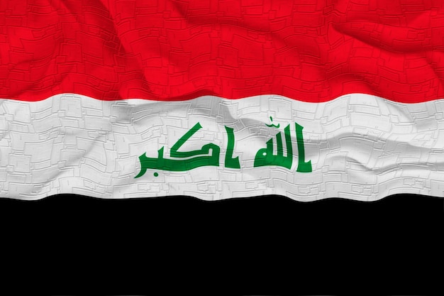 National flag of Iraq Background with flag of Iraq