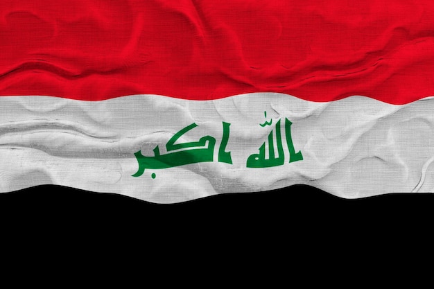 National flag of Iraq Background with flag of Iraq