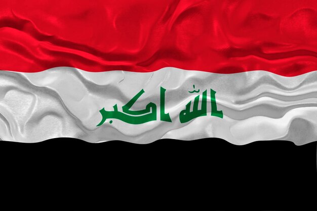 National flag of Iraq Background with flag of Iraq