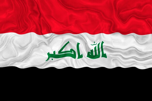 National flag of Iraq Background with flag of Iraq