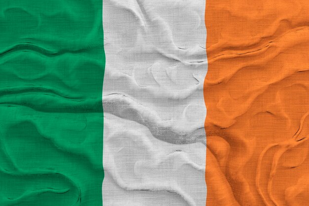 National flag of Ireland Background with flag of Ireland