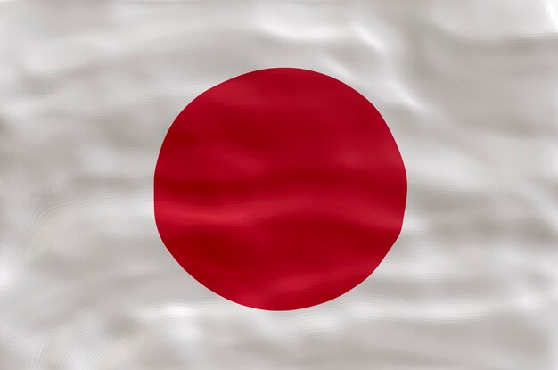 National flag of Japan Background with flag of Japan