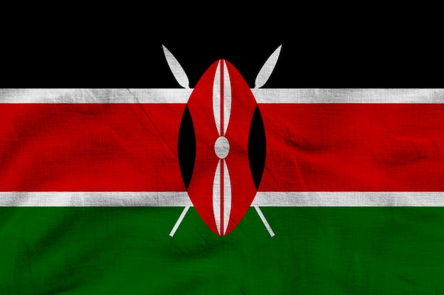 National flag of Kenya Background with flag of Kenya