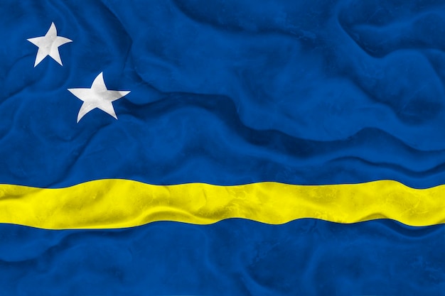 National flag of Kuracao Background with flag of Kuracao