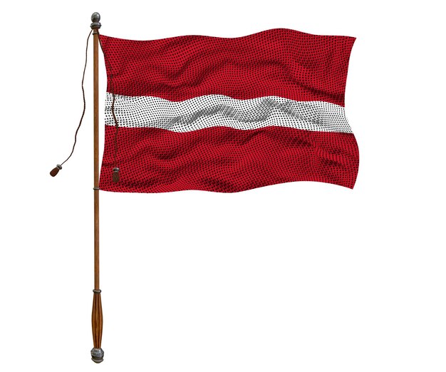 Photo national flag of latvia background with flag of latvia