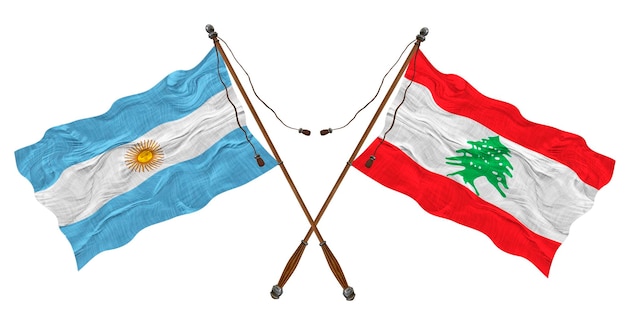 レバノンとアルゼンチンの国旗 デザイナーの背景