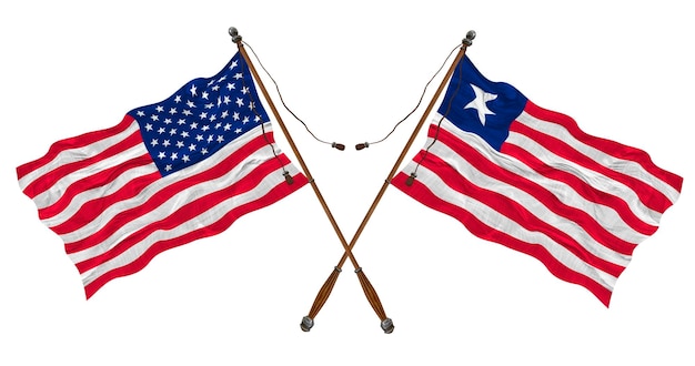 リベリアとアメリカ合衆国の国旗 デザイナーの背景