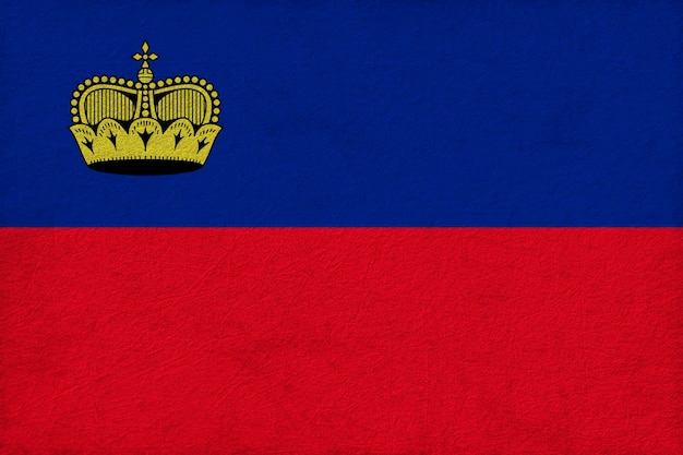 National flag of liechtenstein background with flag of liechtenstein