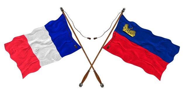 リヒテンシュタインとフランスの国旗 デザイナーの背景