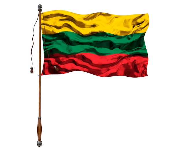 National flag of Lithuania Background with flag of Lithuania