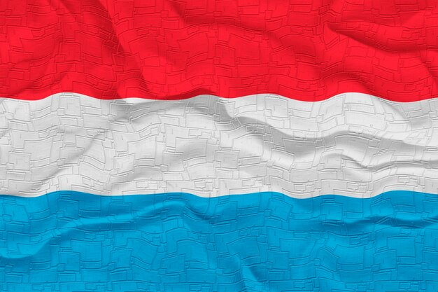 National flag of Luxembourg Background with flag of Luxembourg