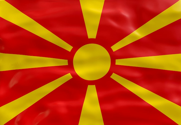 National flag of macedonia background with flag of macedonia