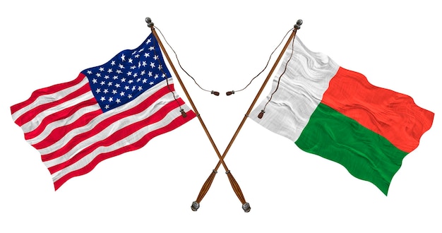 マダガスカルとアメリカ合衆国の国旗デザイナーの背景