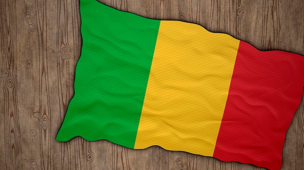 Национальный флаг Мали Фон с флагом Мали