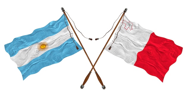マルタとアルゼンチンの国旗 デザイナーの背景