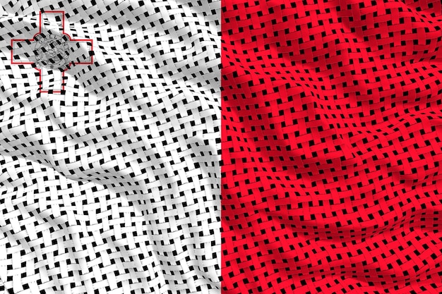 マルタの国旗とマルタの背景の国旗