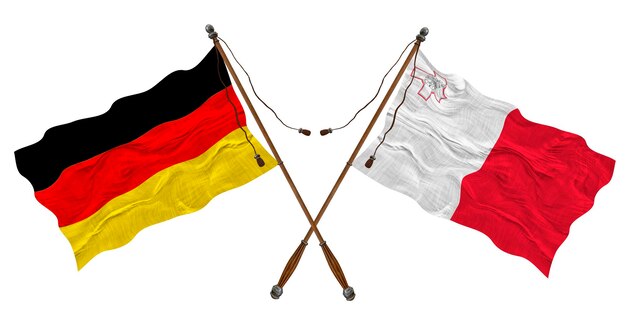 マルタとドイツの国旗 デザイナーの背景