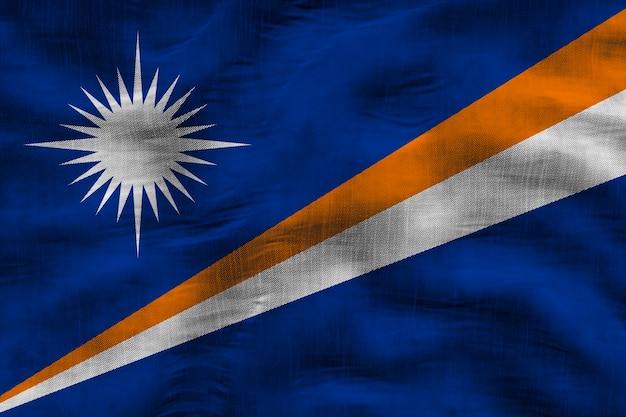 National flag of Marshall islands Background with flag of Marshall islands