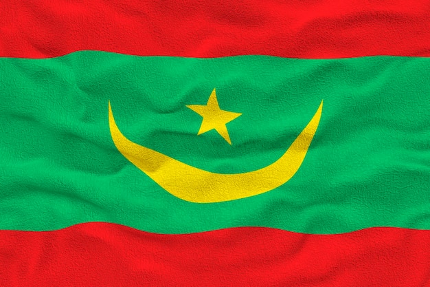 モーリタニアの国旗モーリタニアの国旗の背景
