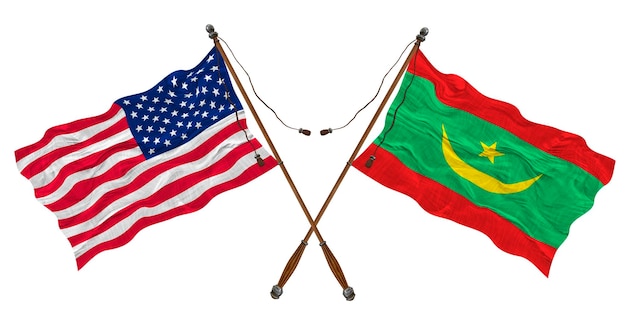 モーリタニアとアメリカ合衆国の国旗 デザイナーの背景