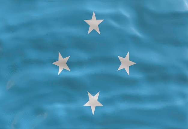 National flag of Micronesia Background with flag of Micronesia