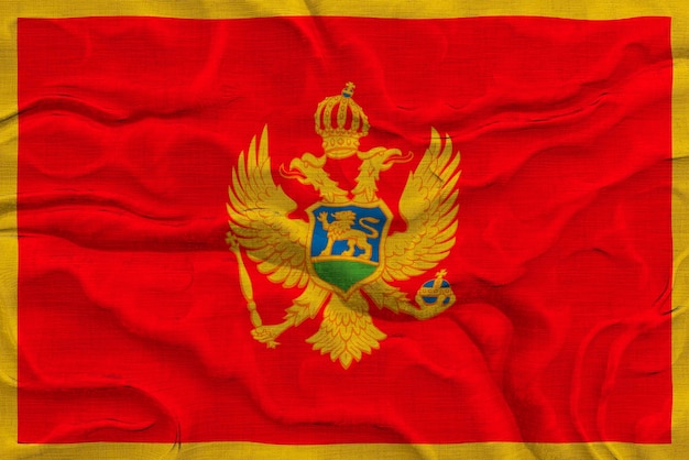 National flag of Montenegro Background flag of Montenegro