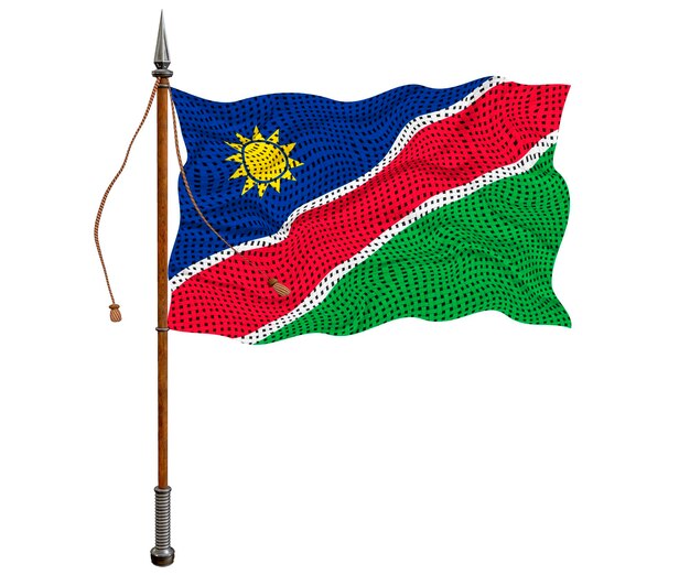 Государственный флаг Намибии Фон с флагом Намибии