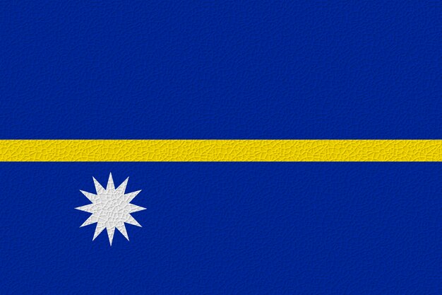 National flag of nauru background with flag of nauru