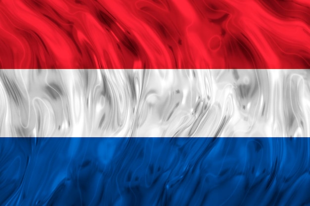 Photo national flag of netherlands background with flag of netherlands
