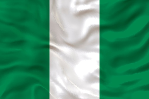 Photo national flag of nigeria background with flag of nigeria