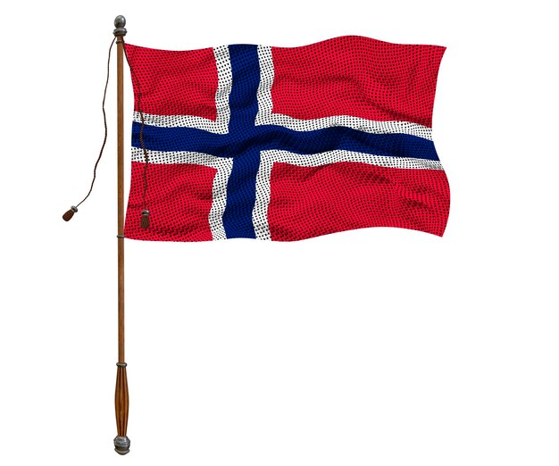 Photo national flag of norway background with flag of norway