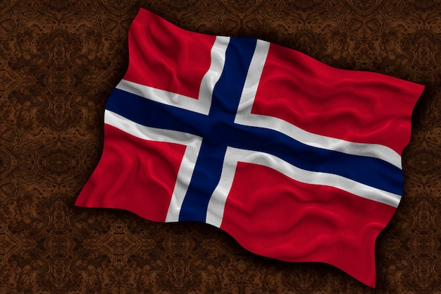 National flag of Norway Background with flag of Norway