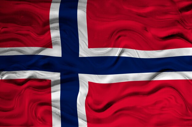 National flag of Norway Background with flag of Norway