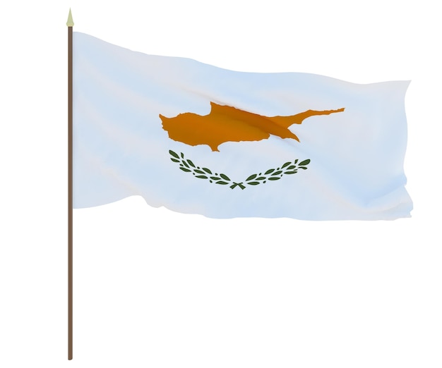 National flag o fCyprus Background for editors and designers National holiday