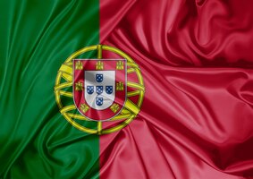 Государственный флаг португалии поднят на открытом воздухе празднование дня португалии 3d рендеринг